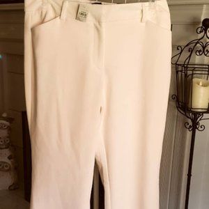 Ann Taylor Cream Boot Cut slacks